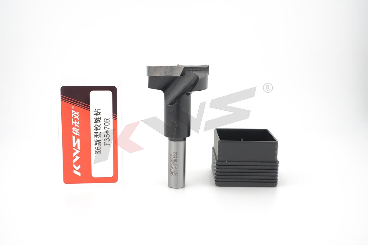 Broca de acero al carbono para bisagras de madera KWS K6 35X70L, venta al por mayor