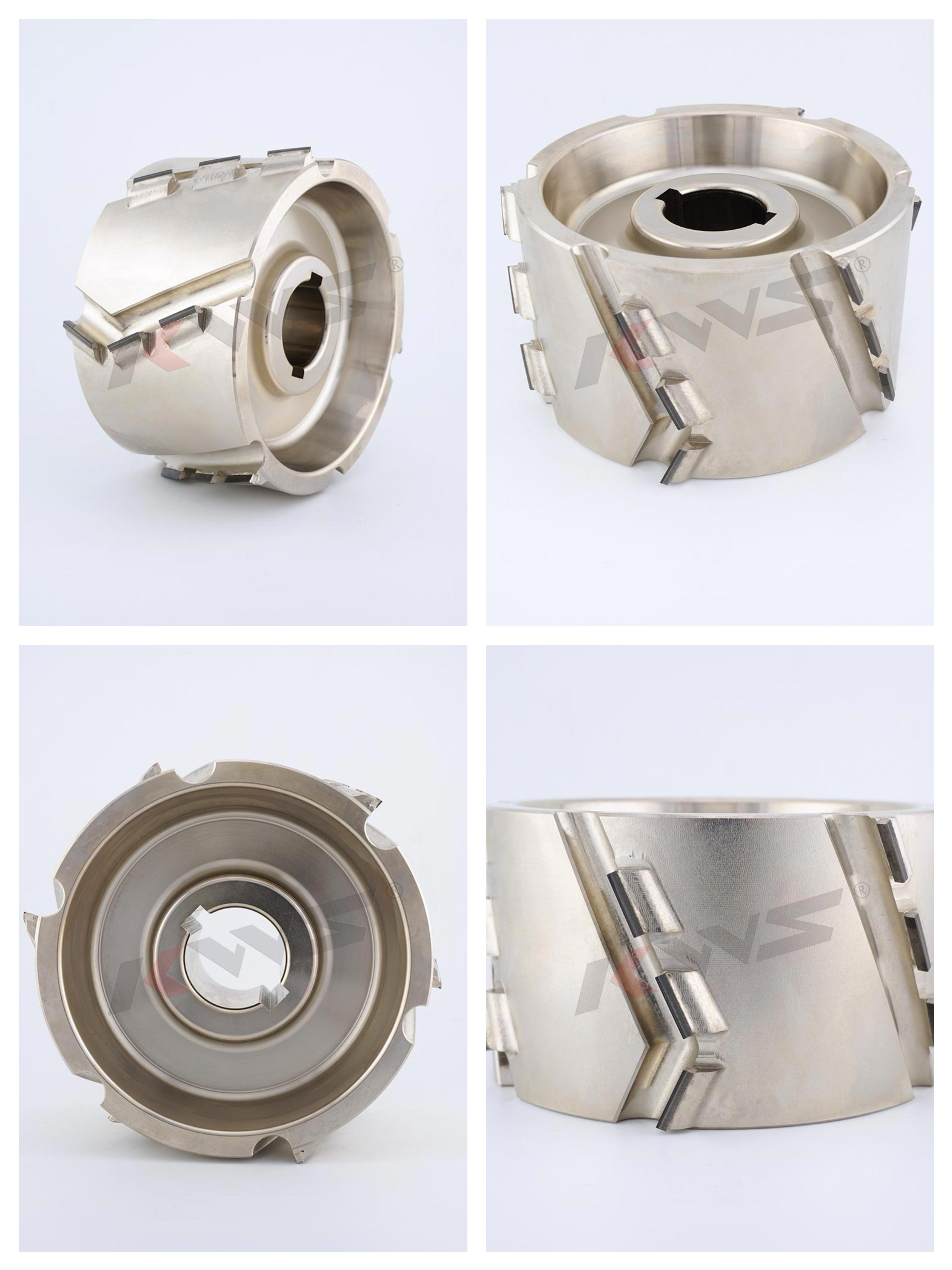 Fresa de prefresado PCD KWS K6 125x30xH65x18T para máquina de encolado de cantos