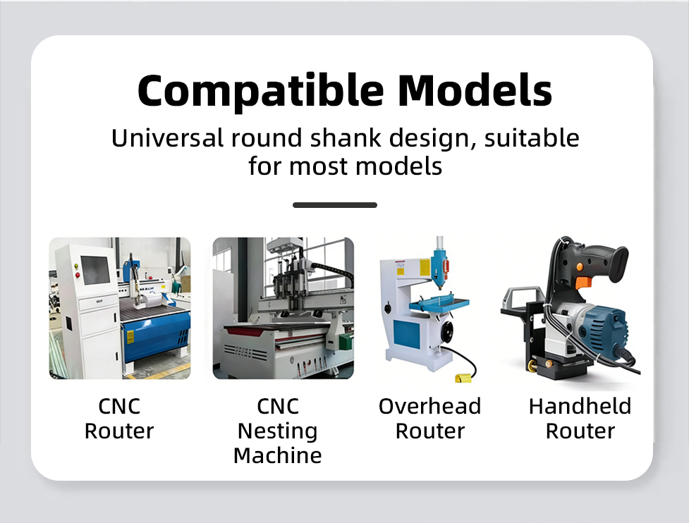 Broca de fresado de fondo redondo en forma de V KWS para ranurado de rejillas de madera curvas