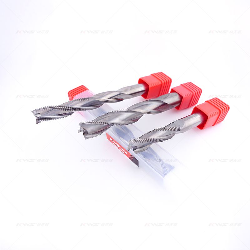 Fresa espiral de carburo sólido KWS 10*10*50*100 3T para agujeros de cerradura de puerta
