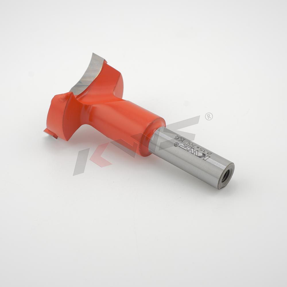 Broca de acero al carbono para bisagras de madera KWS K6 35X70L, venta al por mayor