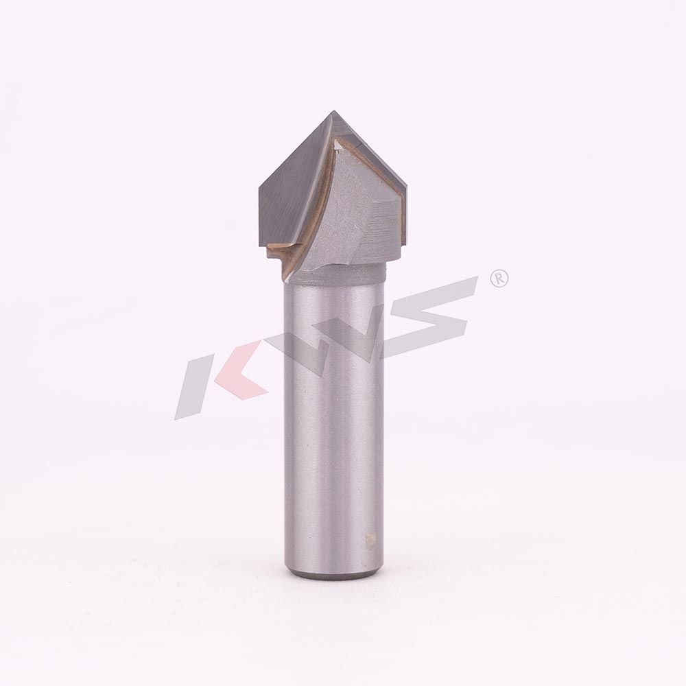Broca ranuradora tipo V de 90° KWS 1-2 x 3-4 para madera