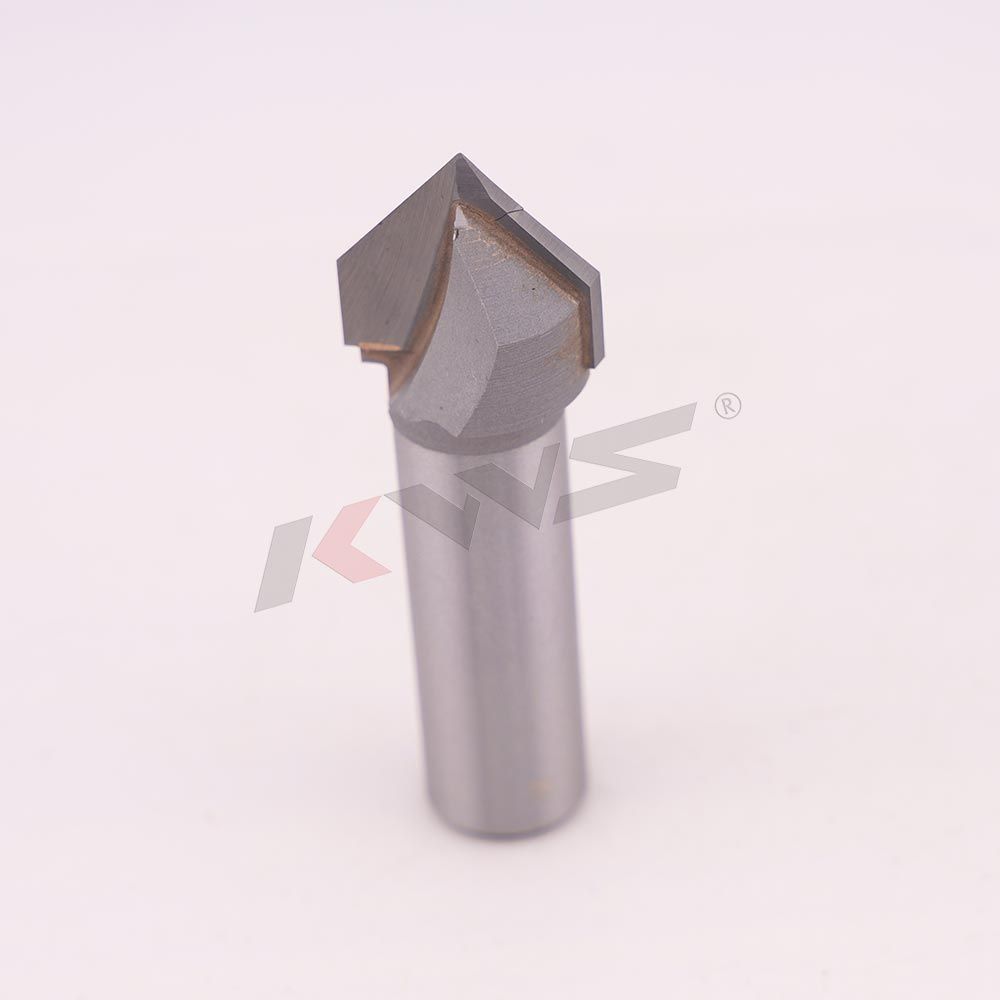 Broca ranuradora tipo V de 90° KWS 1-2 x 3-4 para madera