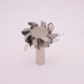 Broca fresadora PCD KWS 1/2x45xH18xZ4+4 R5.5 R para fresar puertas sin tirador