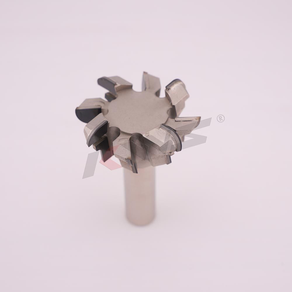 Broca fresadora PCD KWS 1/2x45xH18xZ4+4 R5.5 R para fresar puertas sin tirador