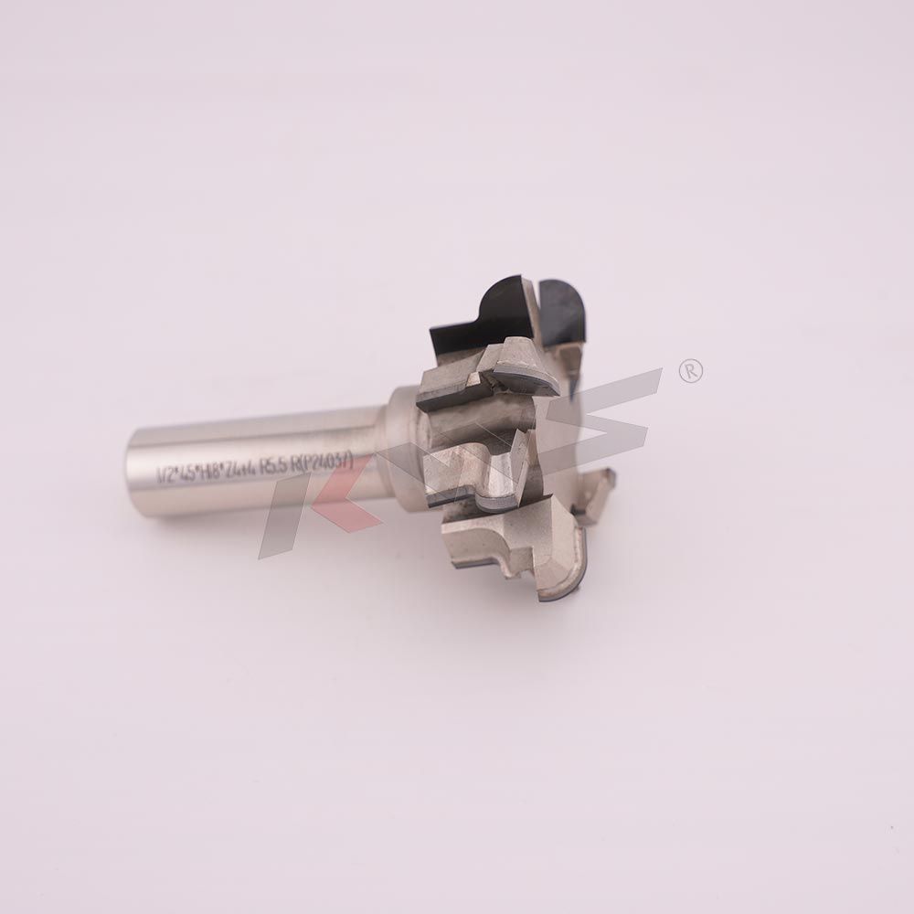 Broca fresadora PCD KWS 1/2x45xH18xZ4+4 R5.5 R para fresar puertas sin tirador