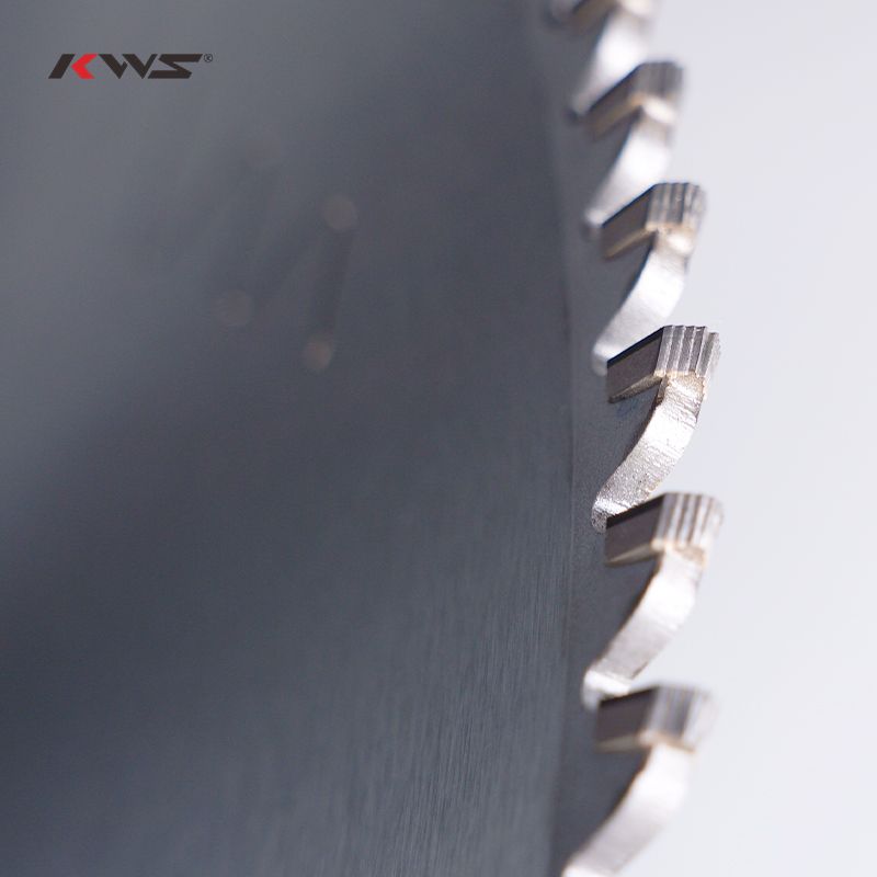 Hoja de sierra universal KWS 300x30x3,2x96T WS PCD sin incisor para cortar paneles bilaminados y materiales plásticos