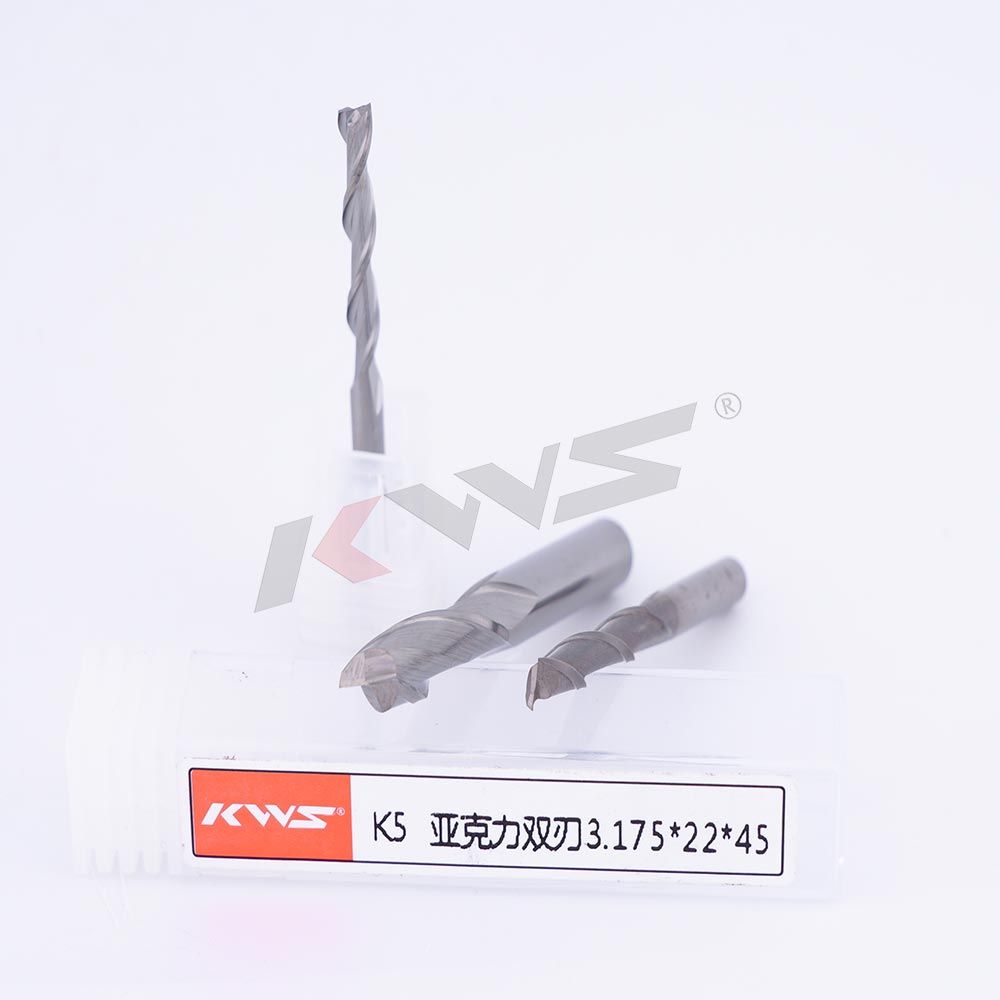 Broca fresadora CNC para tallado de madera con grabado de acero de tungsteno KWS