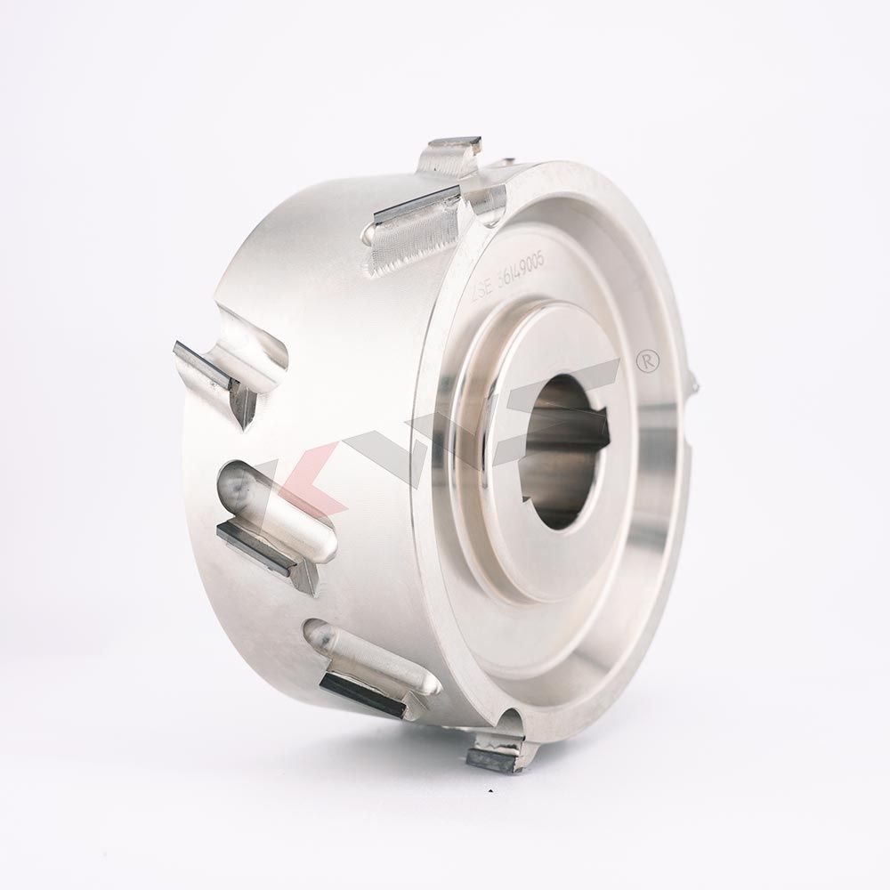 Fresa de prefresado PCD KWS K6 125x30xH50x12T 2L P【(1+3)x3】 para máquina de encolado de cantos
