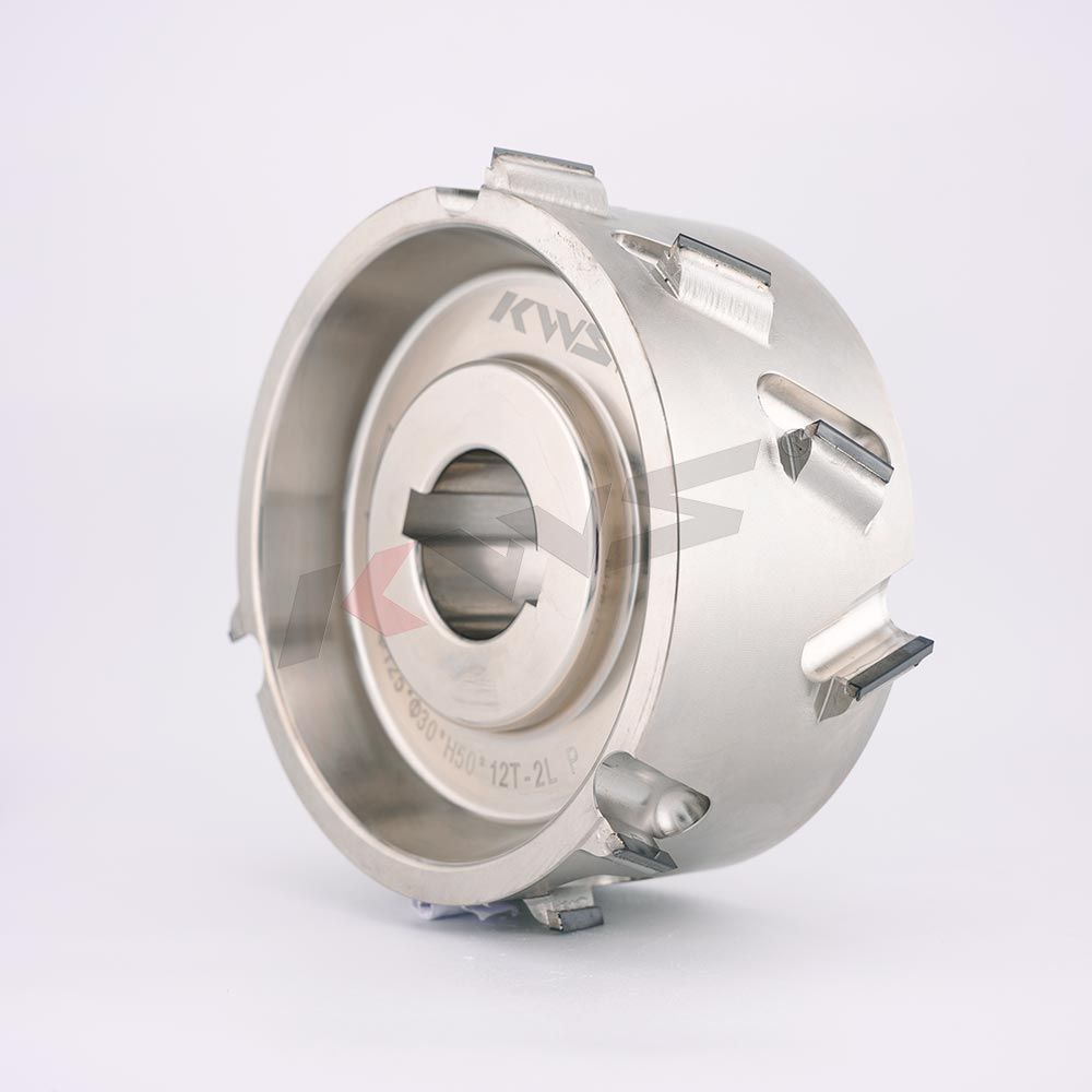 Fresa de prefresado PCD KWS K6 125x30xH50x12T 2L P【(1+3)x3】 para máquina de encolado de cantos