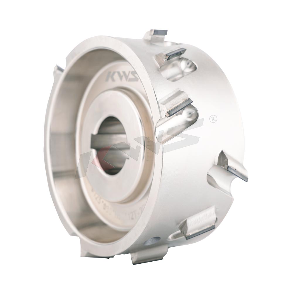 Fresa de prefresado PCD KWS K6 125x30xH50x12T 2R P【(1+3)x3】 para máquina de encolado de cantos