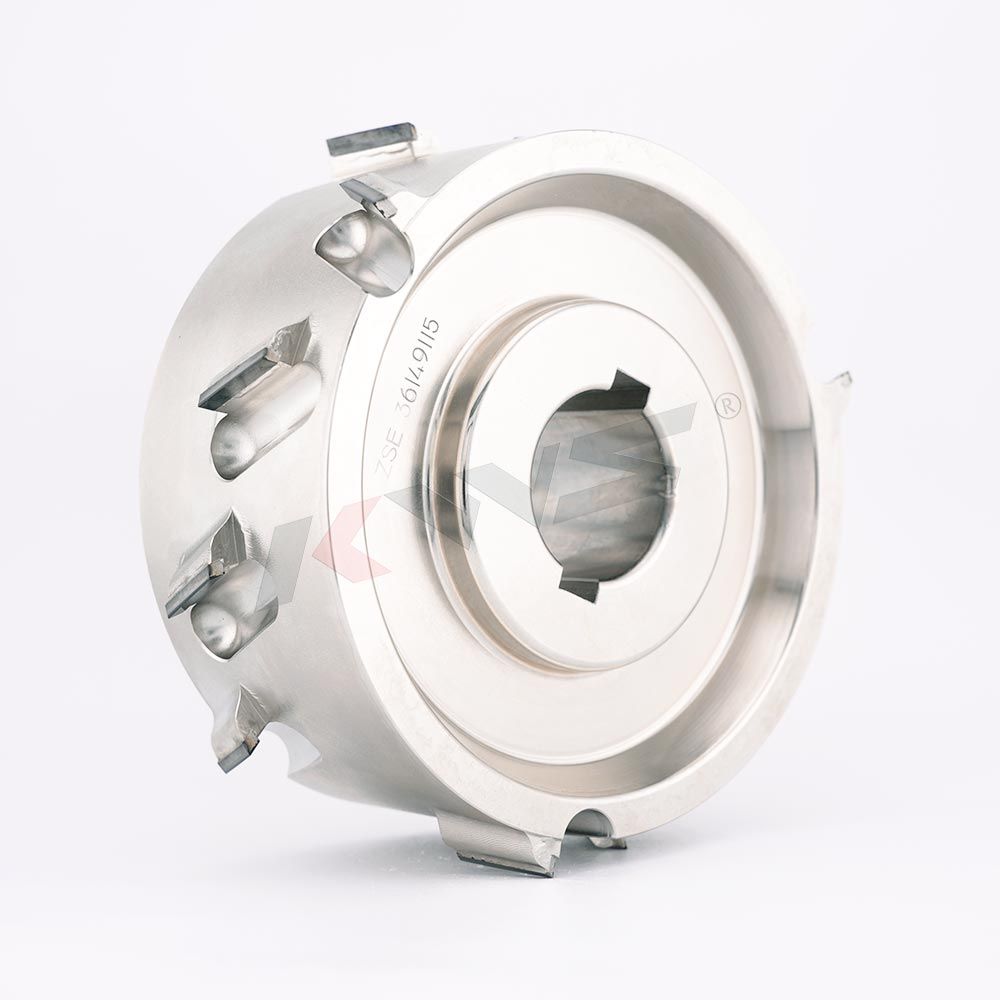 Fresa de prefresado PCD KWS K6 125x30xH50x12T 2R P【(1+3)x3】 para máquina de encolado de cantos