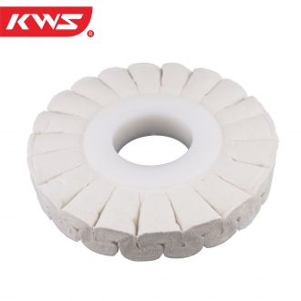 KWS Rueda de Pulido para Máquina Enchapadora de Cantos KDT, Tipo S, Algodón y Sisal, Núcleo de Plástico
