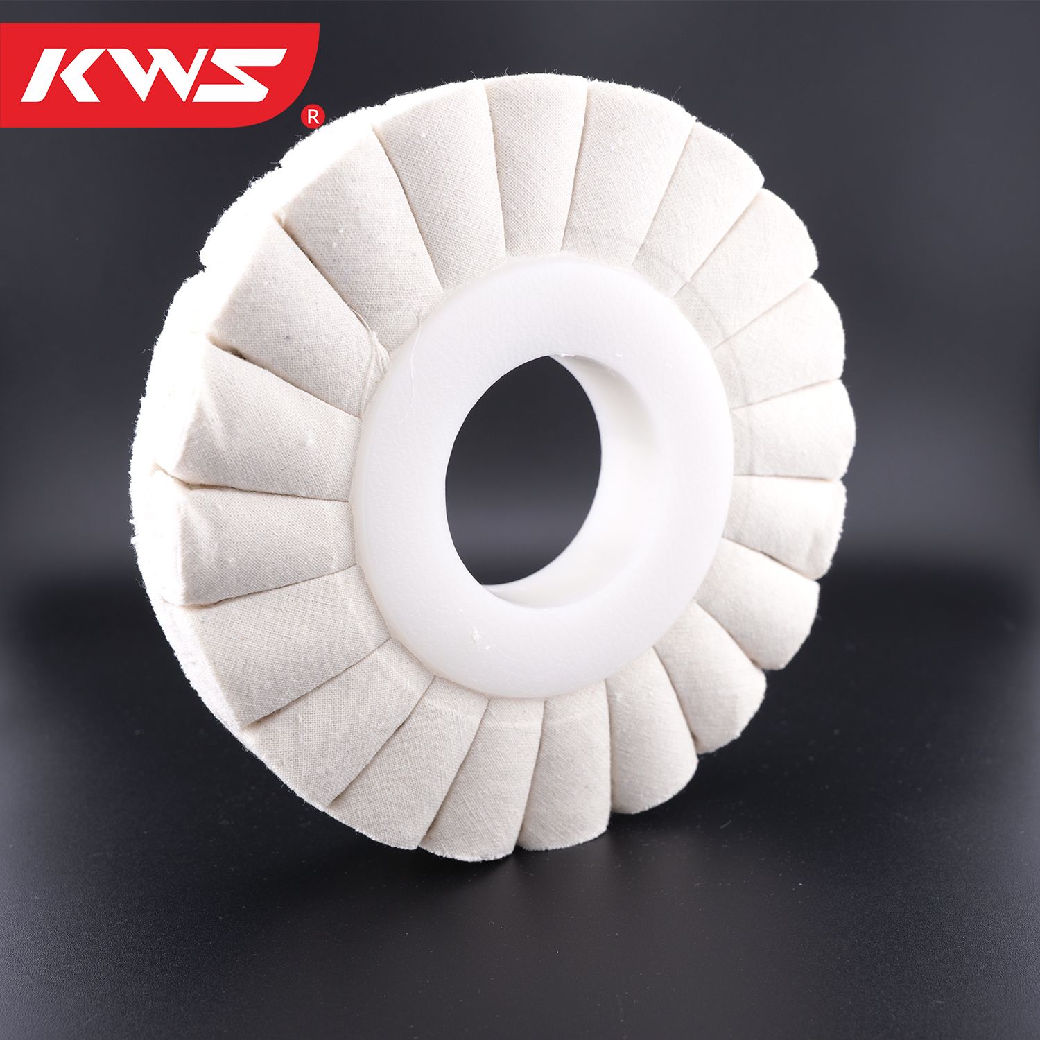 KWS Rueda de Pulido para Máquina Enchapadora de Cantos KDT, Tipo S, Algodón y Sisal, Núcleo de Plástico